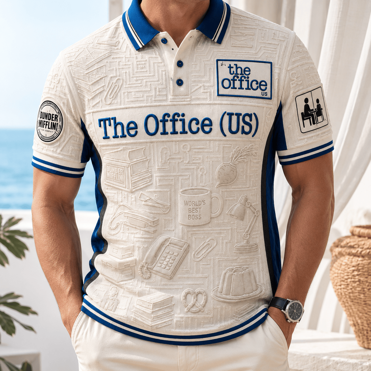 PREMIUM TOF EMBOSS POLO SHIRT NTVA