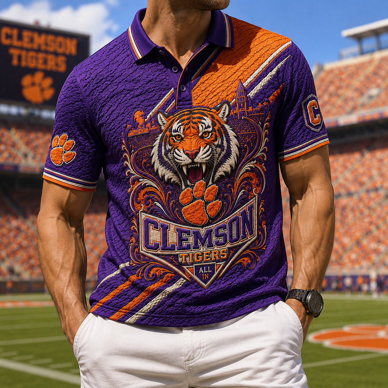PREMIUM CTFB EMBOSS POLO SHIRT PDL