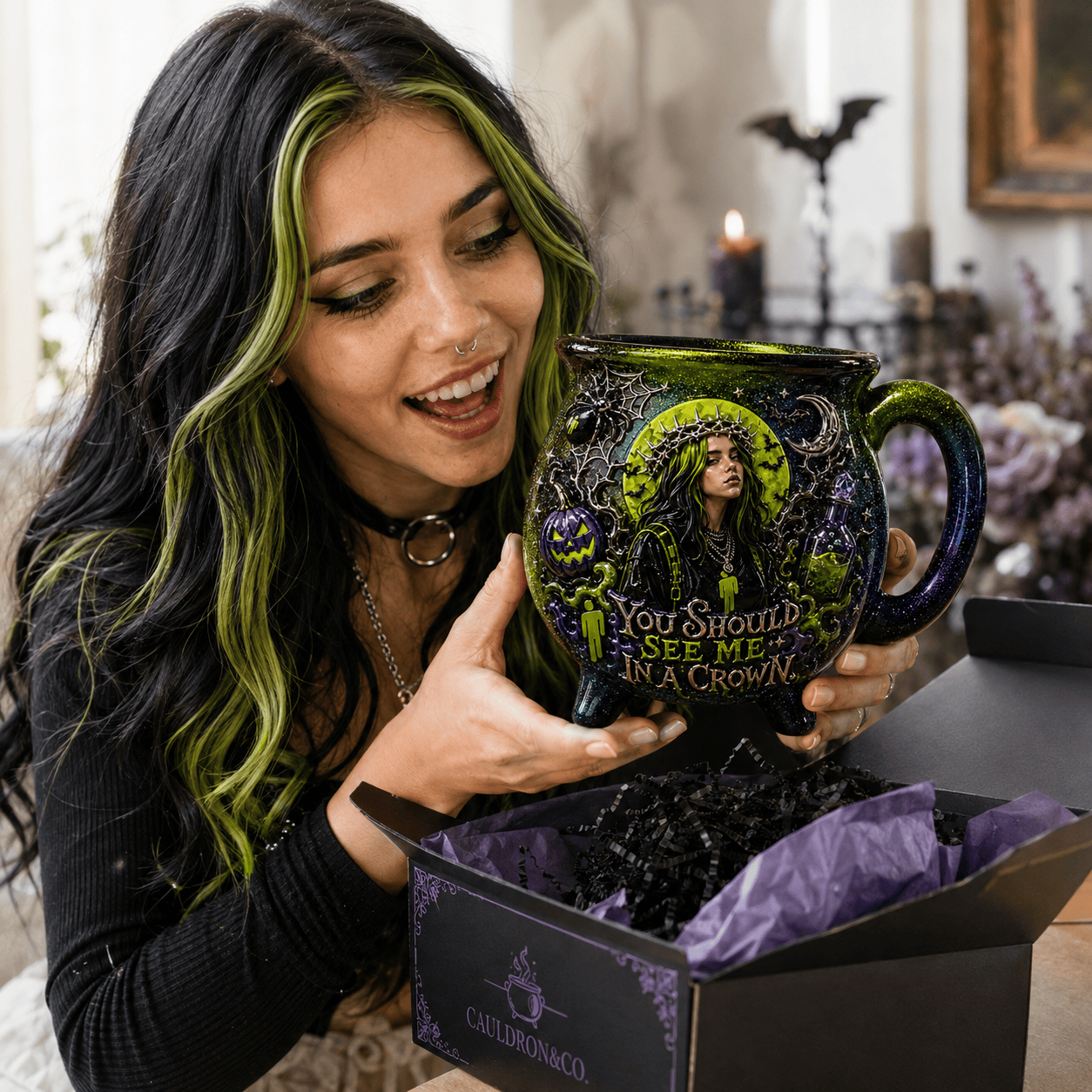 Premium BLE Witch Cauldron Mug TTNL