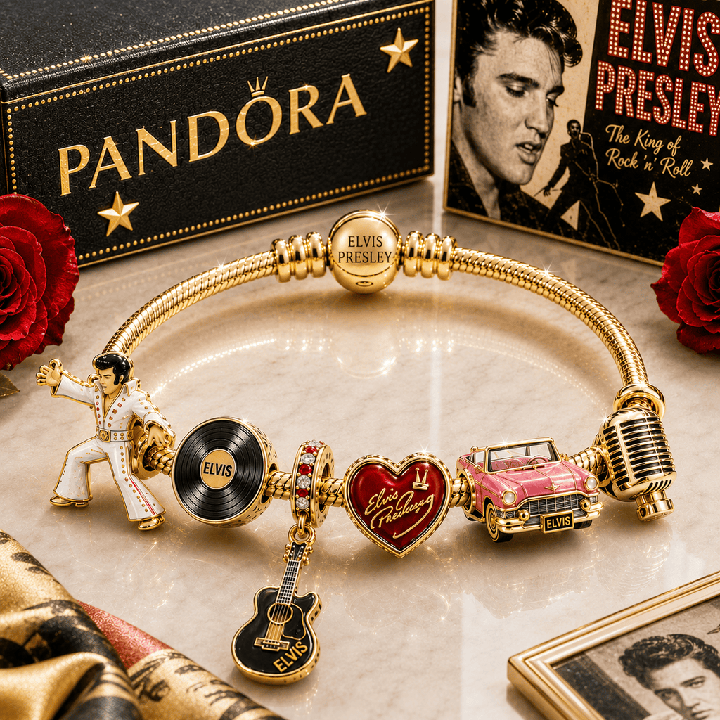 ELV Gold Charm Bracelet Set BMD