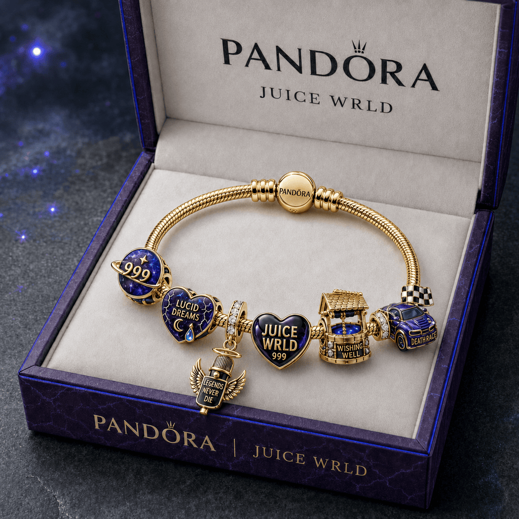 WRLD Gold Charm Bracelet Set TMH